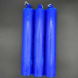 Vela azul del hogar